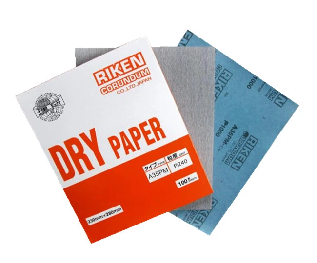 Aluminium oxide sandpaper for metal